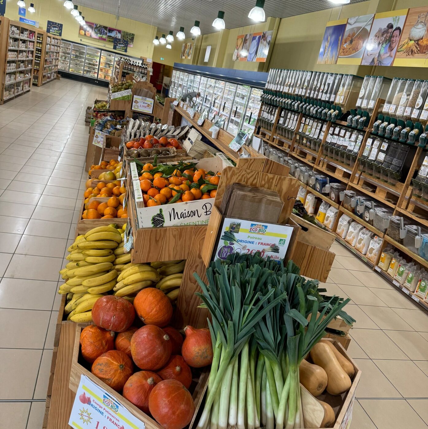 Vente de produits frais bio chez Super Eco Bio près de Châteauroux